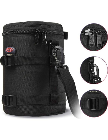 Funda para Lentes de Cámara HE JIU BL-0006 Impermeable 11x17.5cm Funda para Lentes de Cámara HE JIU BL-0006 Impermeable 11x17.5cm