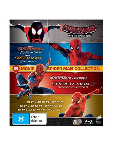 Colección Blu-ray 8 Películas Spider-Man - Tom Holland, Tobey Maguire