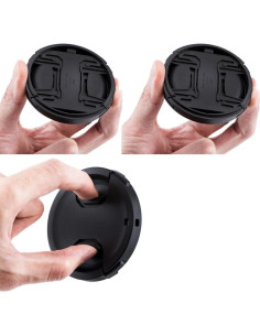 Kit de 2 Tapas de Lente Frontal 37mm PROfezzion con Soporte 2