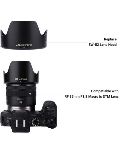 Capucha de Lente Tulipán JJC para RF 35mm F1.8 Macro STM 2