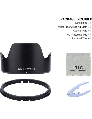 Capucha de Lente Tulipán JJC para RF 35mm F1.8 Macro STM