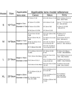 Juego de Fundas para Lentes CADeN 4 Piezas Neopreno SMLXL 2