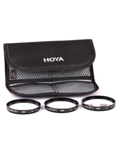 Filtro Close-Up Hoya 46mm Set II - Dioptrías +1, +2, +4 para Fotografía Macro