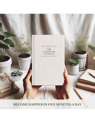 Diario de Gratitud GOSSIP FOX Beige - No Datado, 6 Meses