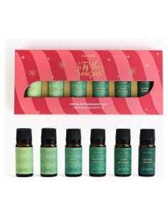 Juego de Aceites Aromáticos Carnatia Navidad - 6 Fragancias Naturales