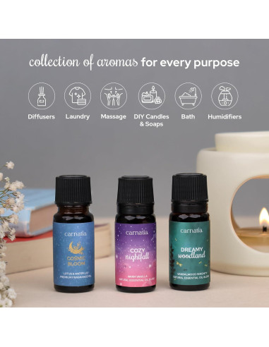 Juego de Aceites Aromáticos Carnatia Navidad - 6 Fragancias Naturales