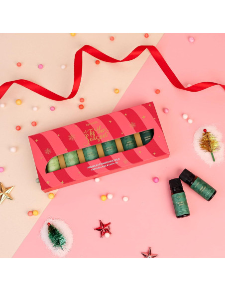 Juego de Aceites Aromáticos Carnatia Navidad - 6 Fragancias Naturales