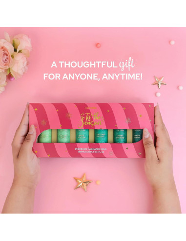 Juego de Aceites Aromáticos Carnatia Navidad - 6 Fragancias Naturales