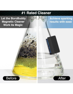 Limpiador de Vidrio Magnético SnowTree BoroBuddy Mini - Compacto, Negro 2