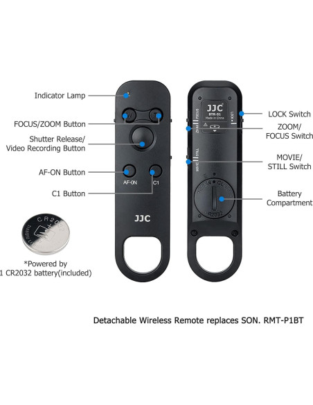 Control Remoto Inalámbrico Bluetooth Jinjiacheng TP-S1 para Sony