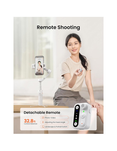 Estabilizador Gimbal Hohem iSteady V3 para Teléfonos - Blanco