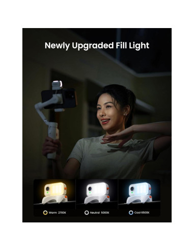 Estabilizador Gimbal Hohem iSteady V3 para Teléfonos - Blanco