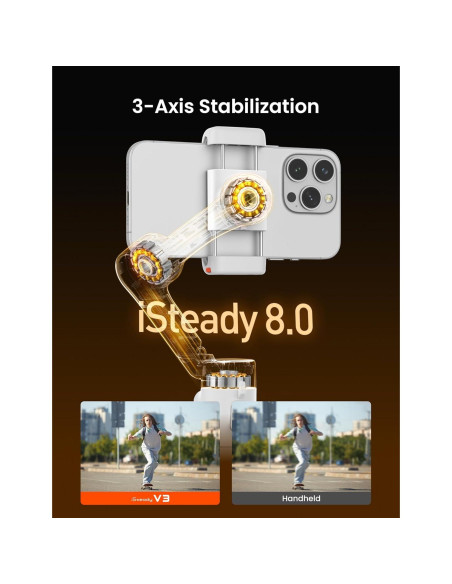 Estabilizador Gimbal Hohem iSteady V3 para Teléfonos - Blanco