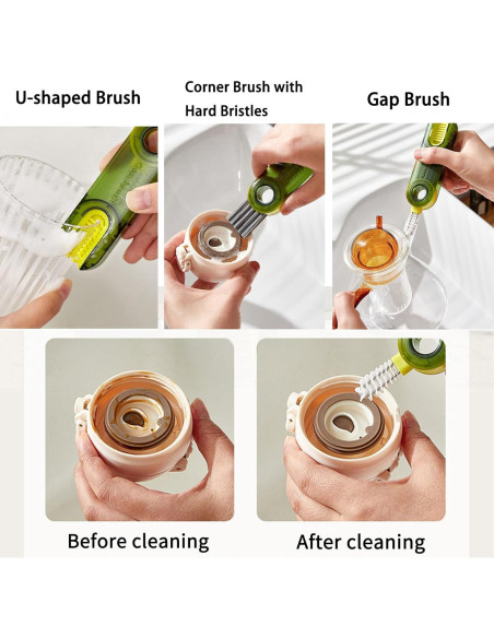 Paquete de 3 Cepillos de Limpieza Multifuncionales Faiwuoi