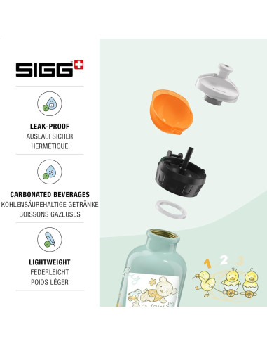 Botella de Agua Reutilizable SIGG Amigo Oso 0.3L Libre de BPA