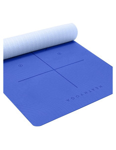 Alfombrilla de Yoga Heathyoga Antideslizante 183x66cm TPE