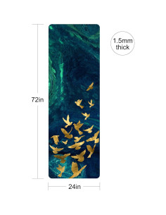 Esteras de Yoga Nuveti 72x24 Antideslizantes TPE 1.5mm 2