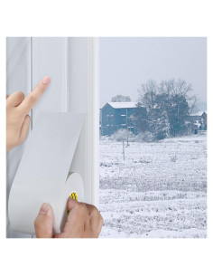 Cinta de Sellado de Ventanas MILEQEE 4.8cm x 20.1m Aislante