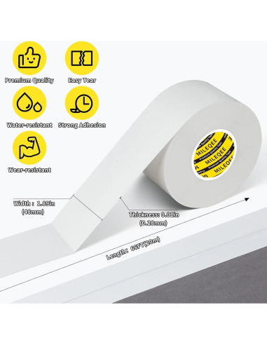 Cinta de Sellado de Ventanas MILEQEE 4.8cm x 20.1m Aislante
