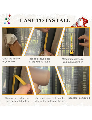 Kit de Aislamiento de Ventanas Dxmimer 160x600 cm con Cinta Doble Cara