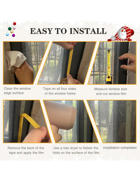 Kit de Aislamiento de Ventanas Dxmimer 160x600 cm con Cinta Doble Cara