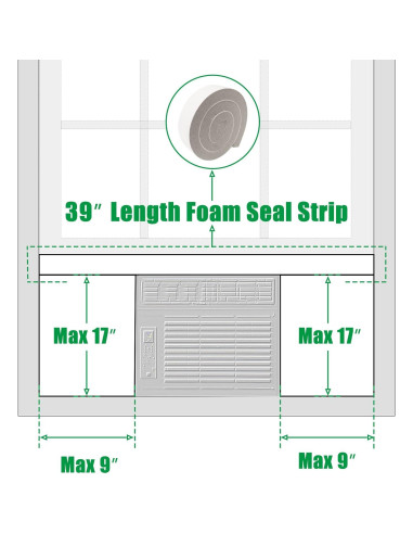 Paneles Laterales Aislantes Forestchill para Aire Acondicionado de Ventana