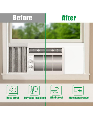 Paneles Laterales Aislantes Forestchill para Aire Acondicionado de Ventana