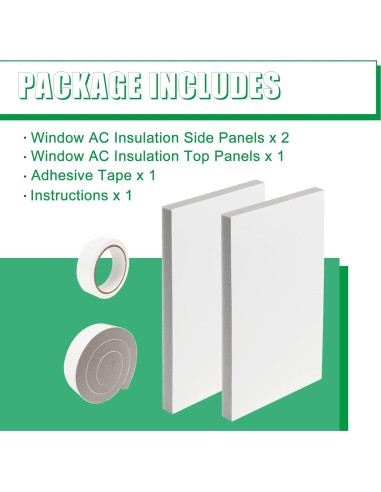 Paneles Laterales Aislantes Forestchill para Aire Acondicionado de Ventana