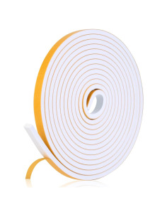 Cinta de Espuma Aislante Amzjjle 16 Pies 1.27 cm Blanco