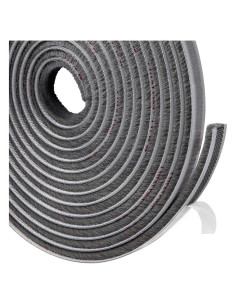 Sellado de Felpa TORRAMI 27.43m Aislamiento Acústico Gris