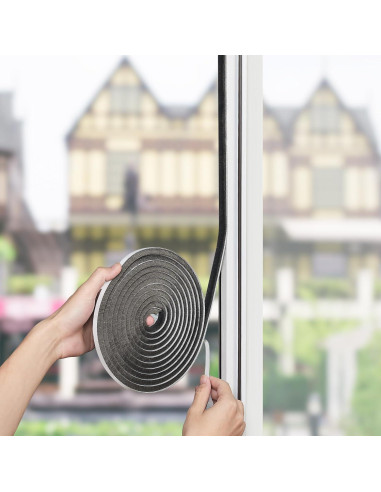 Tira Aislante Ravinte 10.06m Gris 0.35" x 0.35" para Ventanas