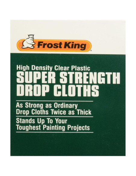 Trapos de Pintura Frost King P470 2.74x3.66m Plástico Claro