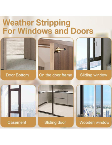 Tira de Sellado de Espuma DUOYHIEL 3m Blanco Aislante