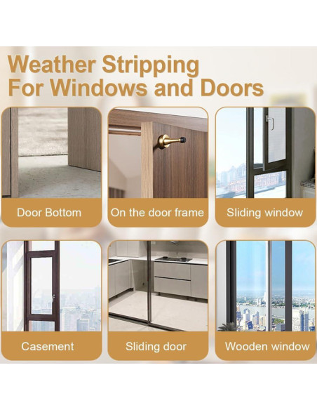 Tira de Sellado de Espuma DUOYHIEL 3m Blanco Aislante