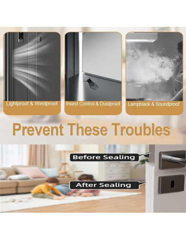 Tira de Sellado de Espuma DUOYHIEL 3m Blanco Aislante