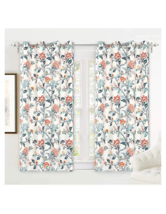 Cortinas Blackout Térmicas DriftAway Ada 2 Paneles 132x160 cm Floral