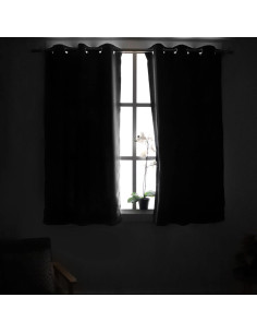 Cortinas Blackout YoungsTex 2 Paneles 42x213 cm Aislantes Térmicos 2