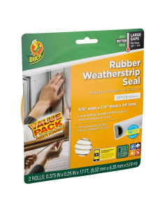 Sello de Burlete Autoadhesivo Duck Brand 2 Sellos 5.18m Blanco