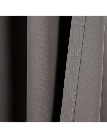 Paneles de Cortina Blackout Lush Decor 132x241 cm Gris Oscuro Paneles de Cortina Blackout Lush Decor 132x241 cm Gris Oscuro