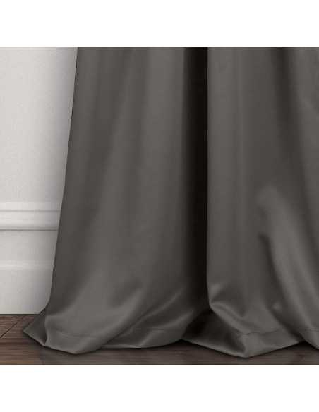Paneles de Cortina Blackout Lush Decor 132x241 cm Gris Oscuro Paneles de Cortina Blackout Lush Decor 132x241 cm Gris Oscuro