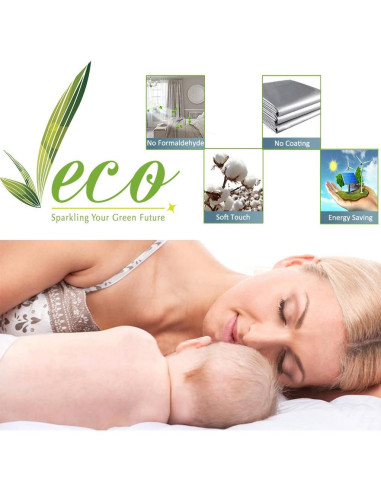 Cortinas Opacas PONY DANCE 107x114 cm Negras Aislantes Térmicas