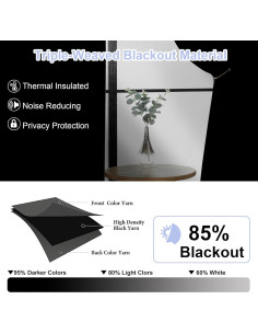 Cortinas Blackout Simplebrand 2 Paneles 101.6x160 cm Piedra 2