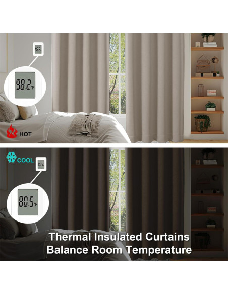 Cortinas Blackout Simplebrand 2 Paneles 101.6x160 cm Piedra