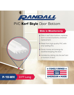 Puerta Inferior de PVC Randall P-10, 92.1 cm Blanco 2