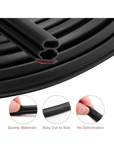 Sello de Aislamiento ZSRedHong 6.1m Goma TPE Negro