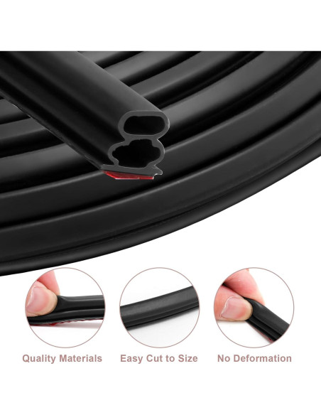 Sello de Aislamiento ZSRedHong 6.1m Goma TPE Negro