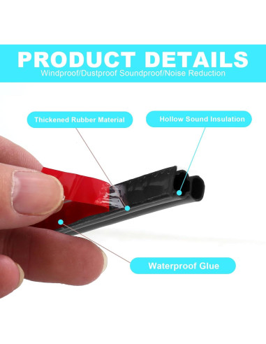 Sello de Aislamiento ZSRedHong 6.1m Goma TPE Negro