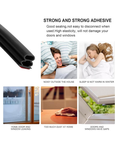 Sello de Aislamiento ZSRedHong 6.1m Goma TPE Negro