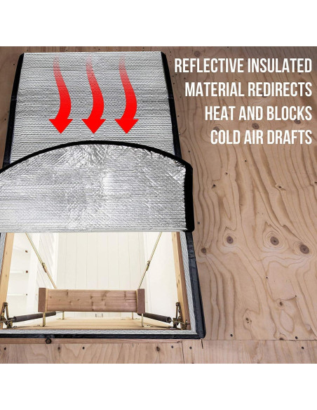 Cubierta de Aislamiento para Escaleras de Ático Mariposa 63.5x137.2 cm