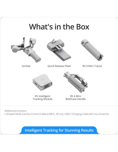 Estabilizador Gimbal DJI RS 4 Mini 3 Ejes + Micrófono Inalámbrico
